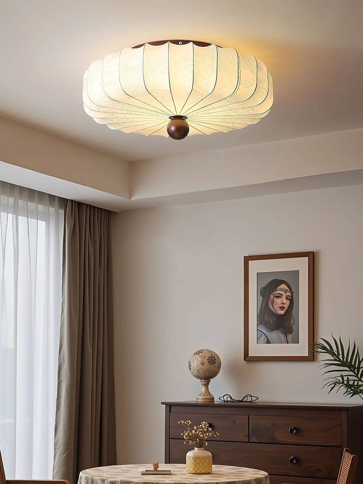 Lotus Fabric Fashion Ceiling Light - Image 9