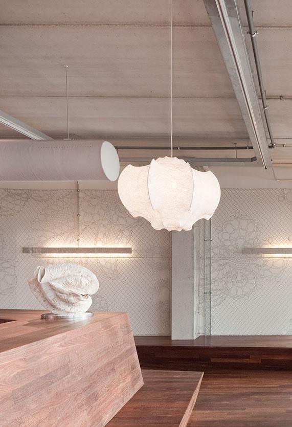 Lotus Minimalist Silk Pendant Lamp - Image 2