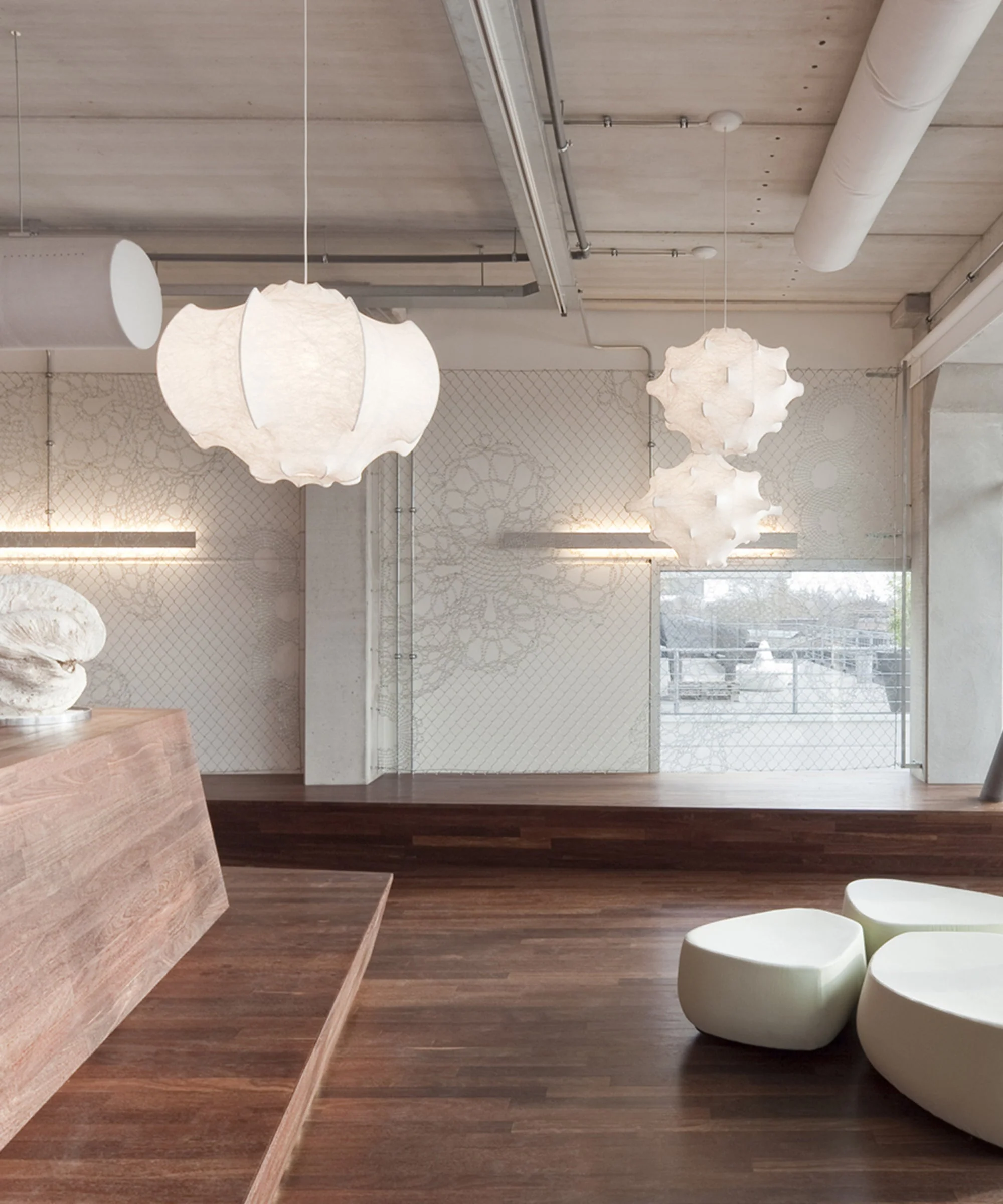 Lotus Minimalist Silk Pendant Lamp - Image 31