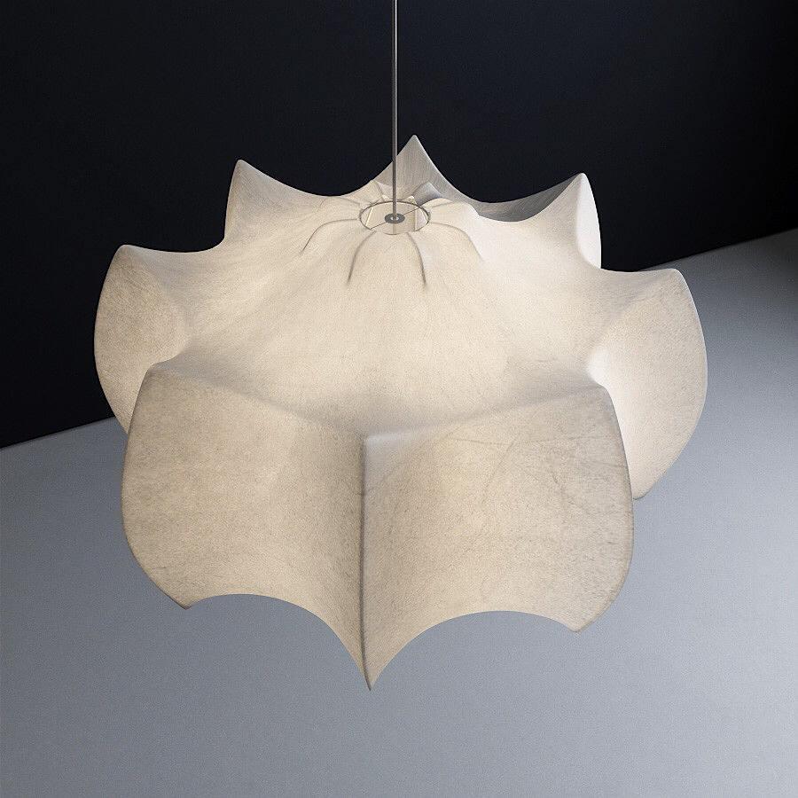 Lotus Minimalist Silk Pendant Lamp - Image 7