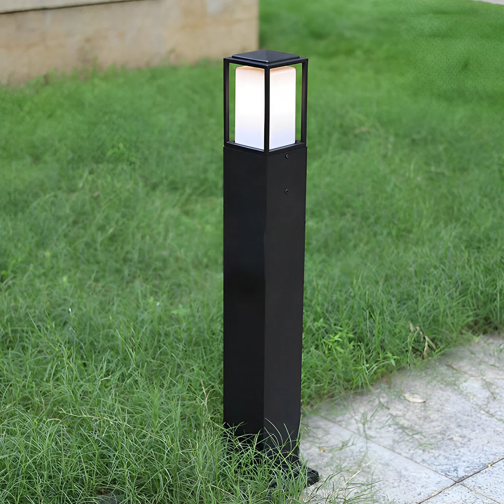 Louisa High Bollard Elegant Square Outdoor Light - Image 3