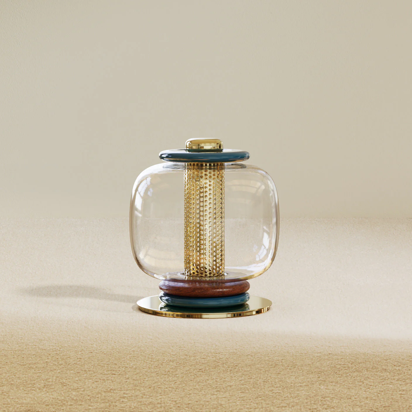 Loulou Modern Glass Table Lamp - Image 3