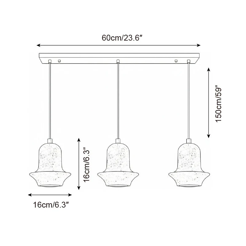 Loxis Artistic Travertine Pendant Lamp - Image 13