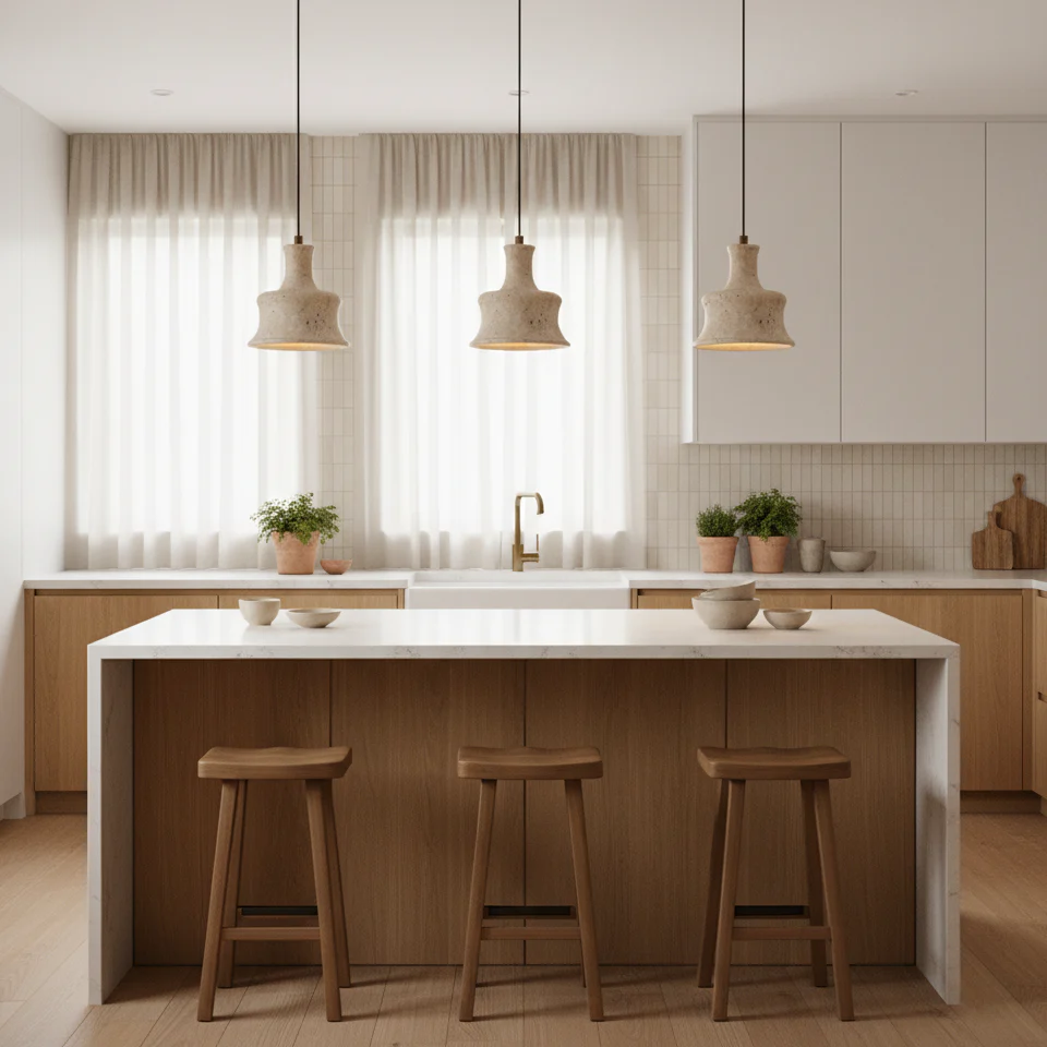Loxis Artistic Travertine Pendant Lamp - Image 19