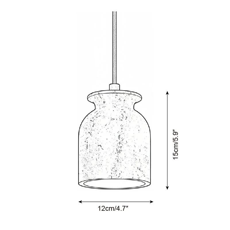 Loxis Artistic Travertine Pendant Lamp - Image 5