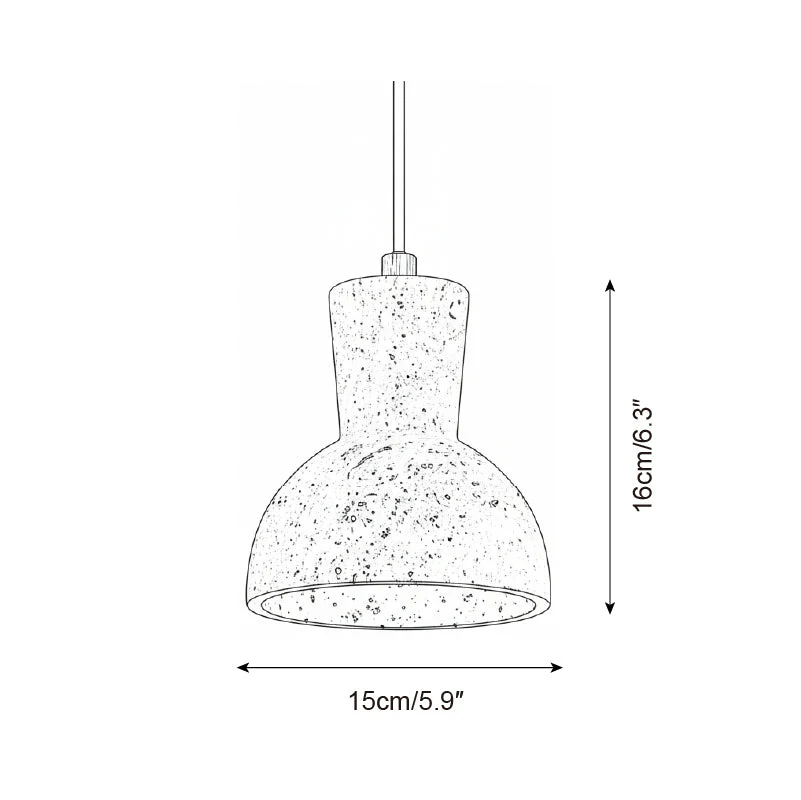 Loxis Artistic Travertine Pendant Lamp - Image 9