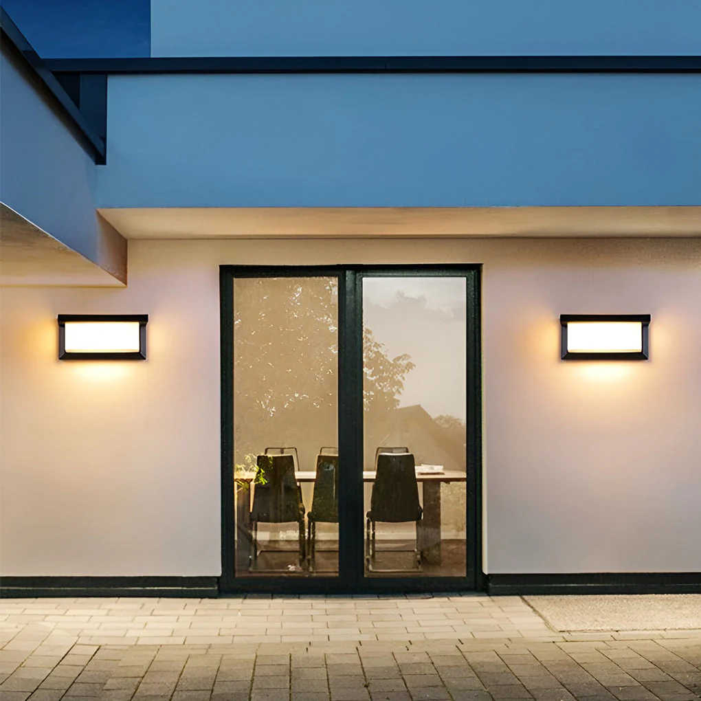 Luke Rectangle Control Induction Modern Outdoor Sconces - Image 2