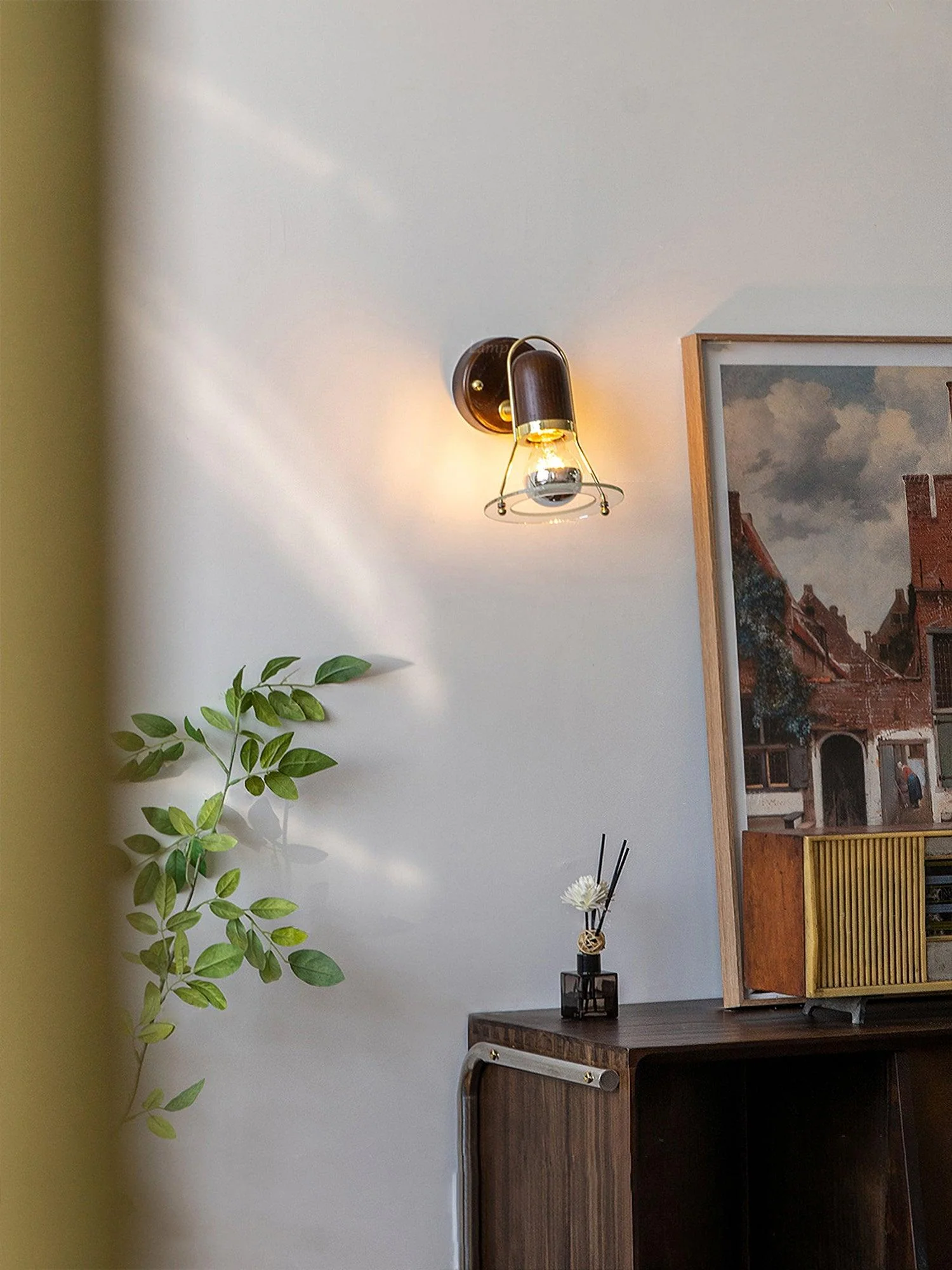 Lumace Wood Retro Wall Light - Image 3