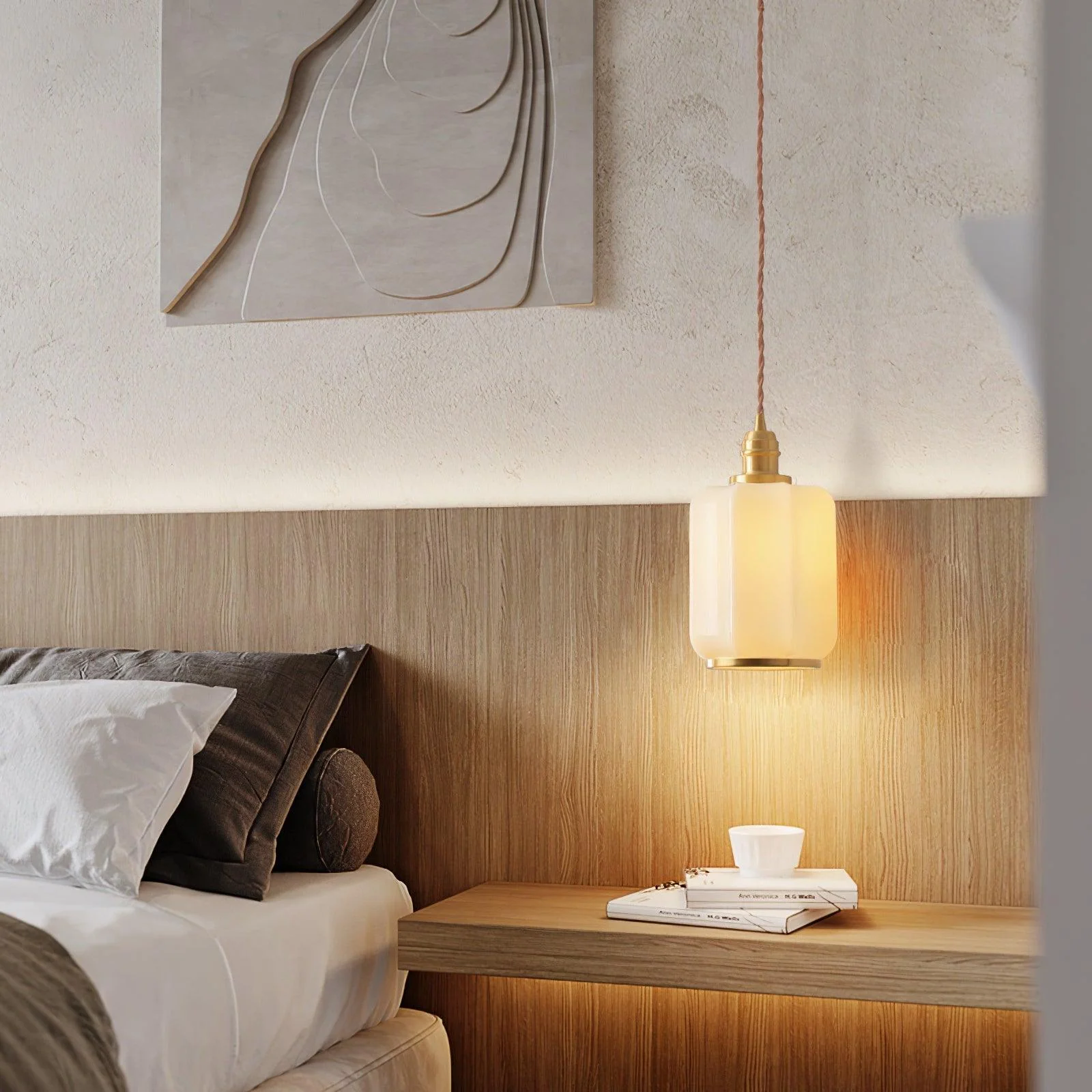 Lume Brass Vintage Pendant Light - Image 11