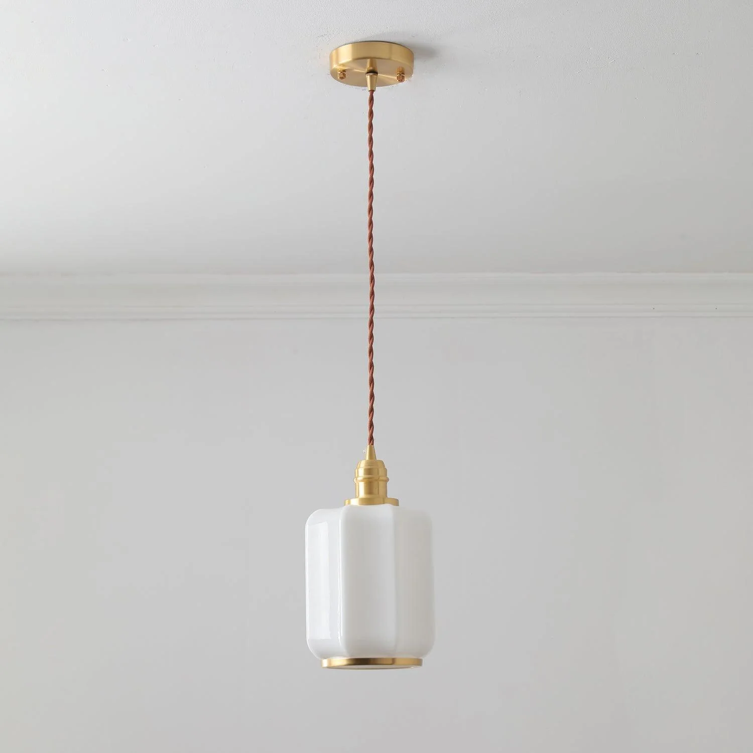 Lume Brass Vintage Pendant Light - Image 12