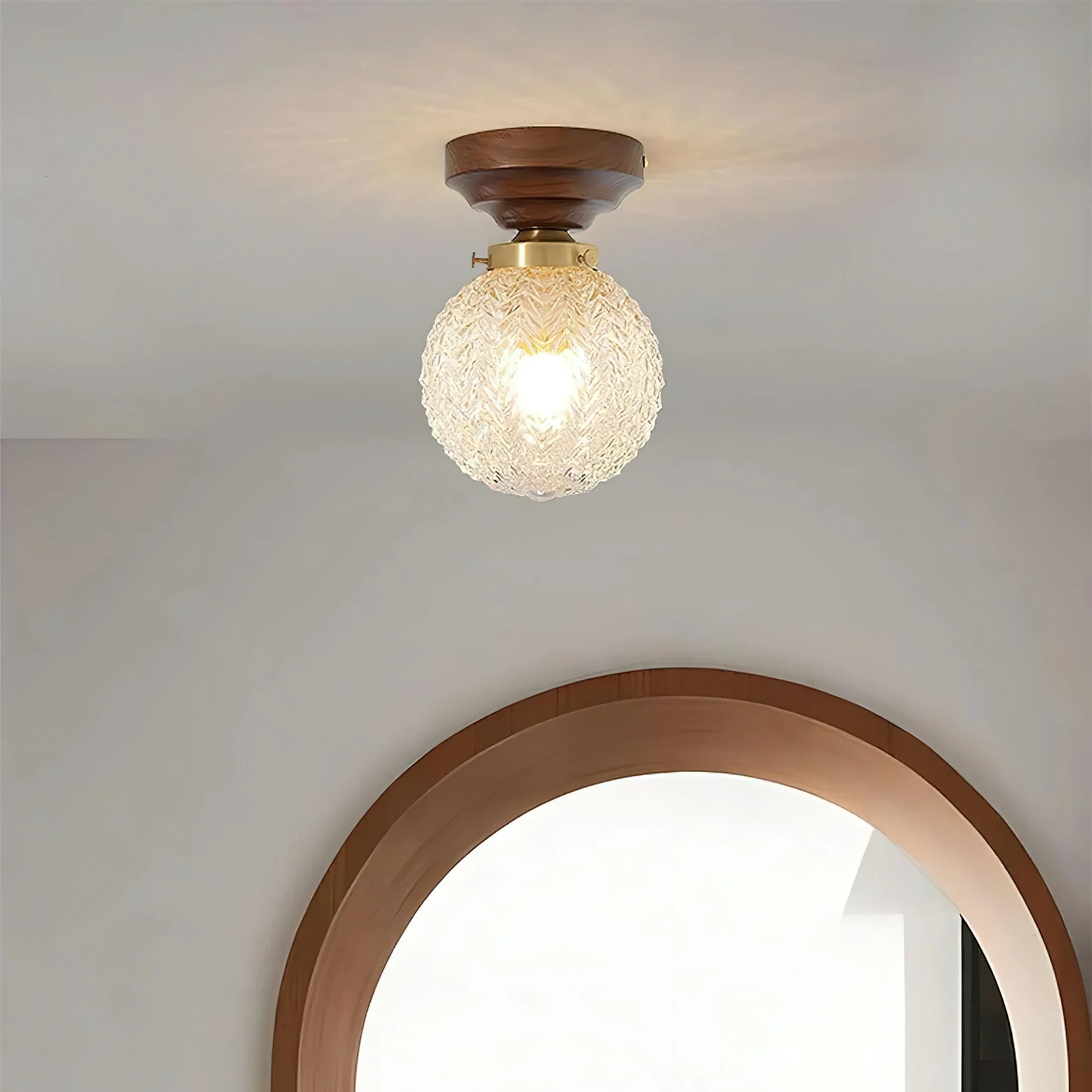 Lumidora Modern Glass Ceiling Light - Image 10