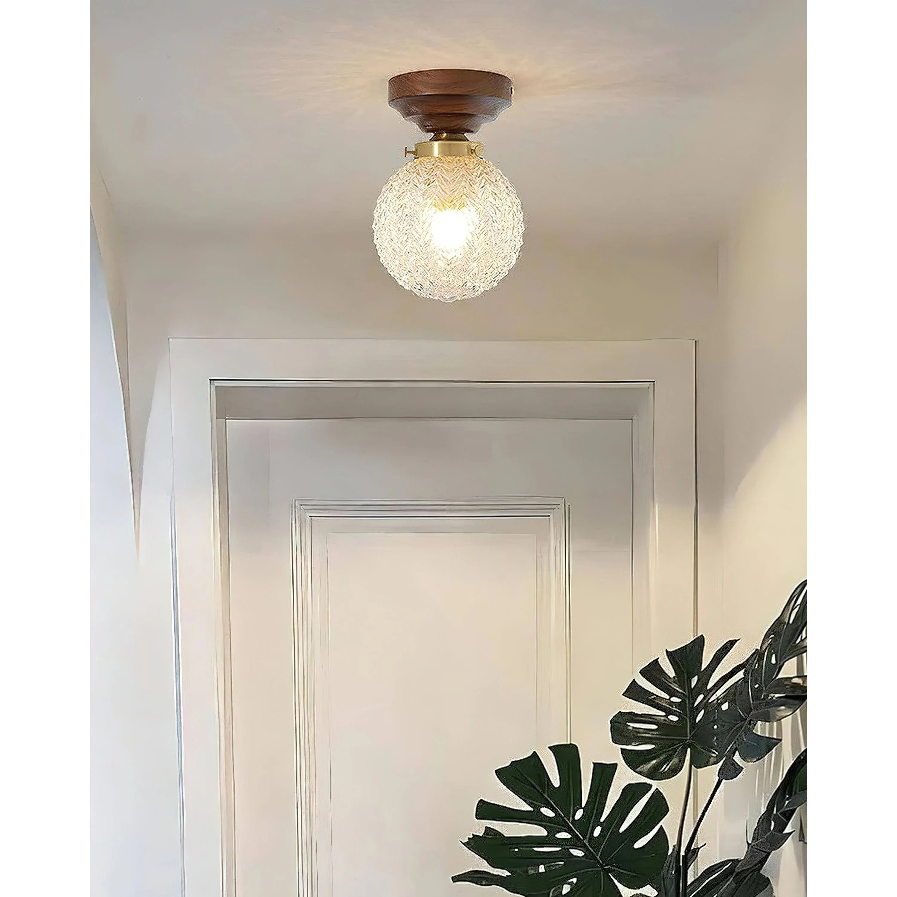Lumidora Modern Glass Ceiling Light - Image 11