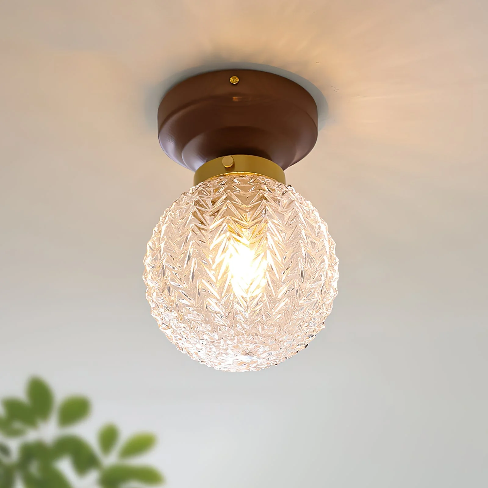 Lumidora Modern Glass Ceiling Light - Image 2