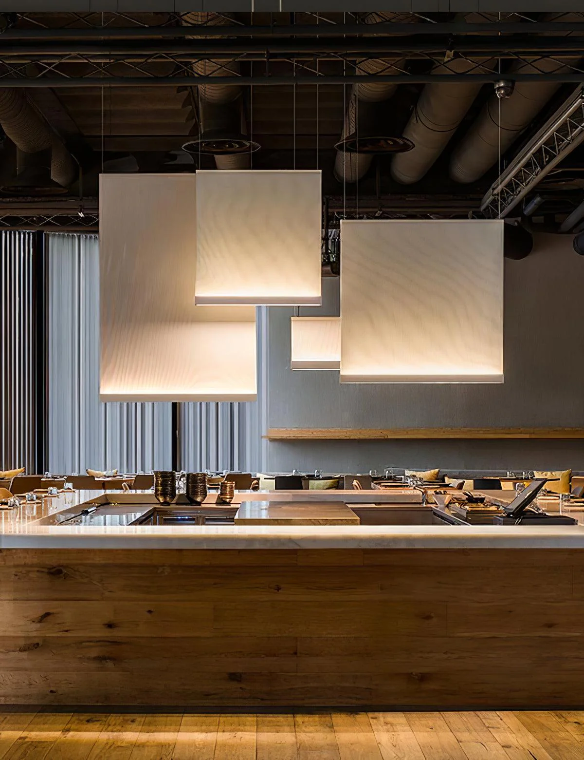 Lumina Minimalist Curtain Pendant Lamp - Image 69