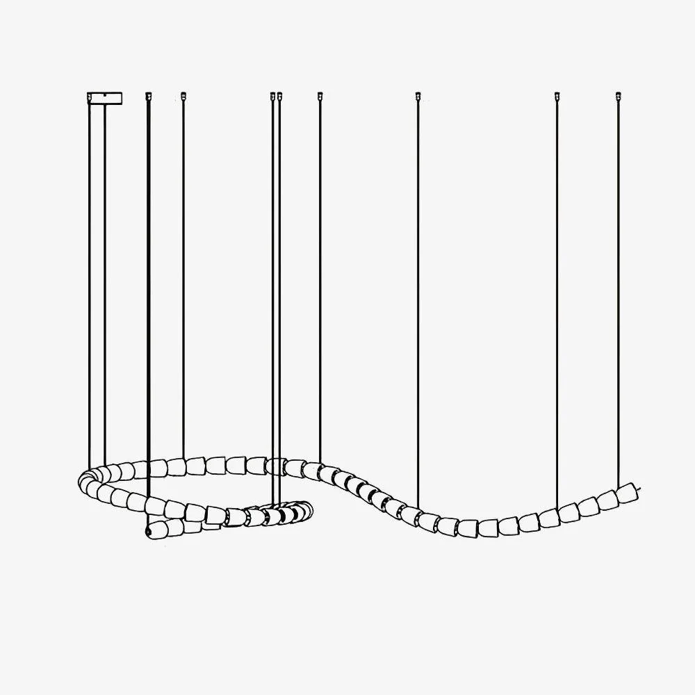 Luminara Crystal Cascade Chandelier