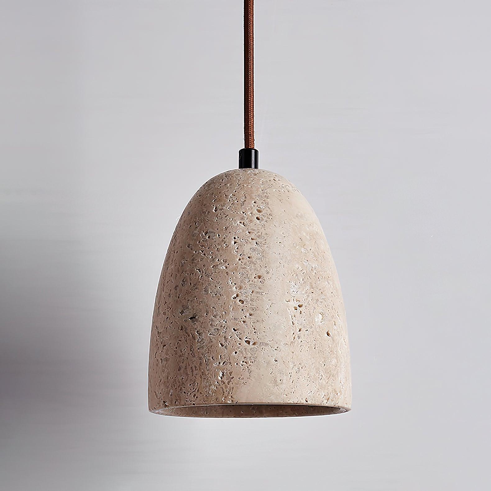 Luminary Stone Wabi-Sabi Travertine Pendant Light - Image 22