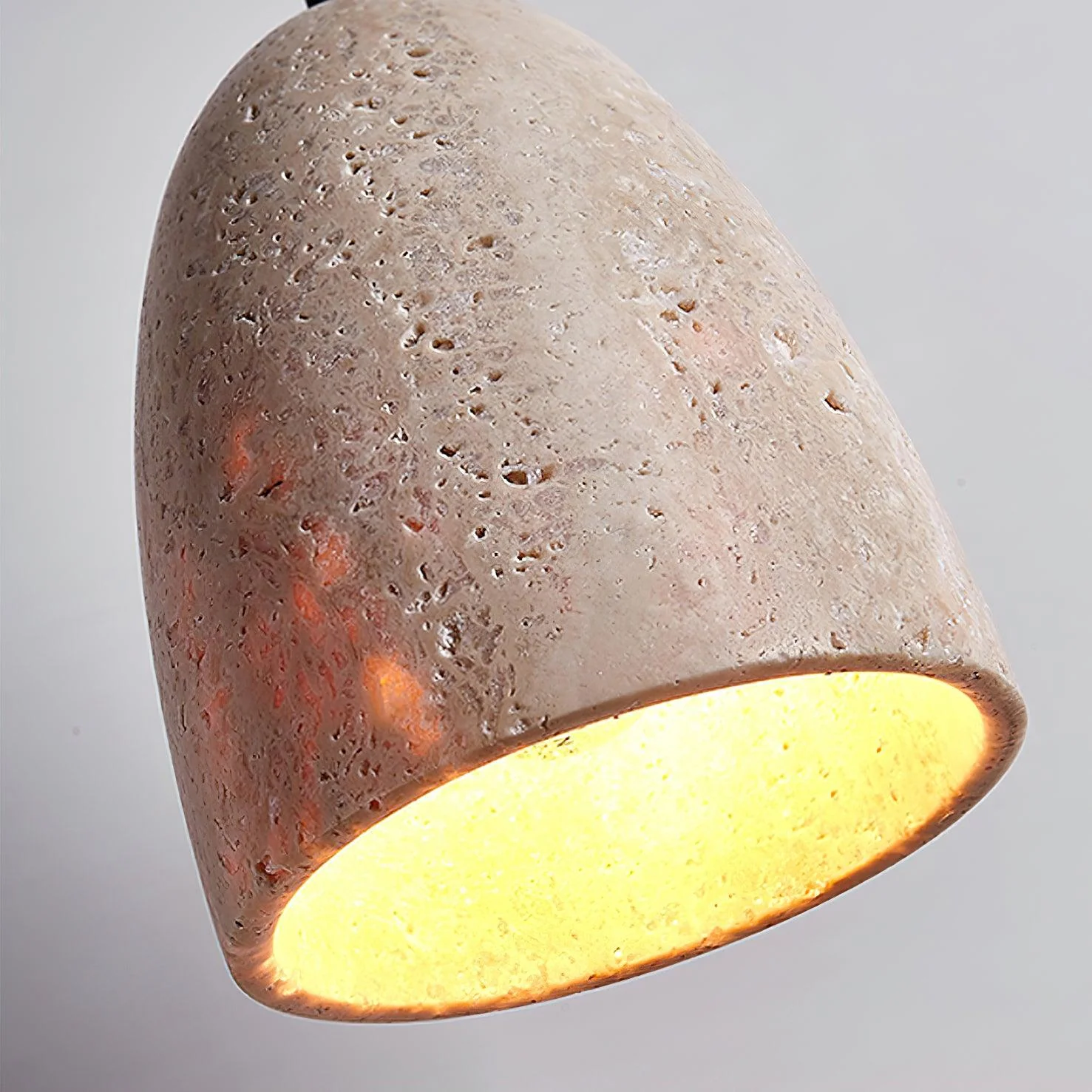 Luminary Stone Wabi-Sabi Travertine Pendant Light - Image 23