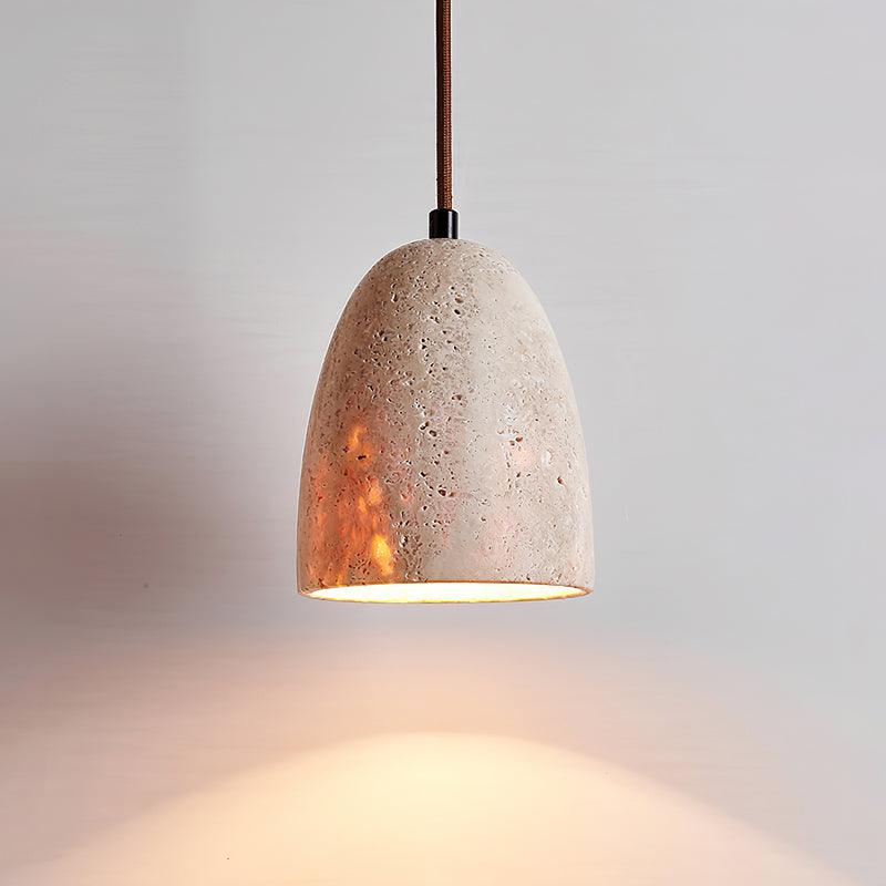 Luminary Stone Wabi-Sabi Travertine Pendant Light - Image 25