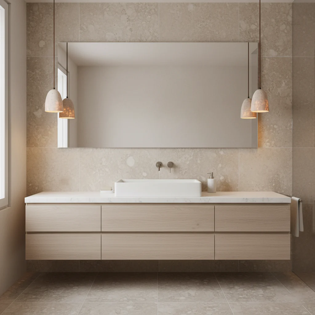 Luminary Stone Wabi-Sabi Travertine Pendant Light - Image 7