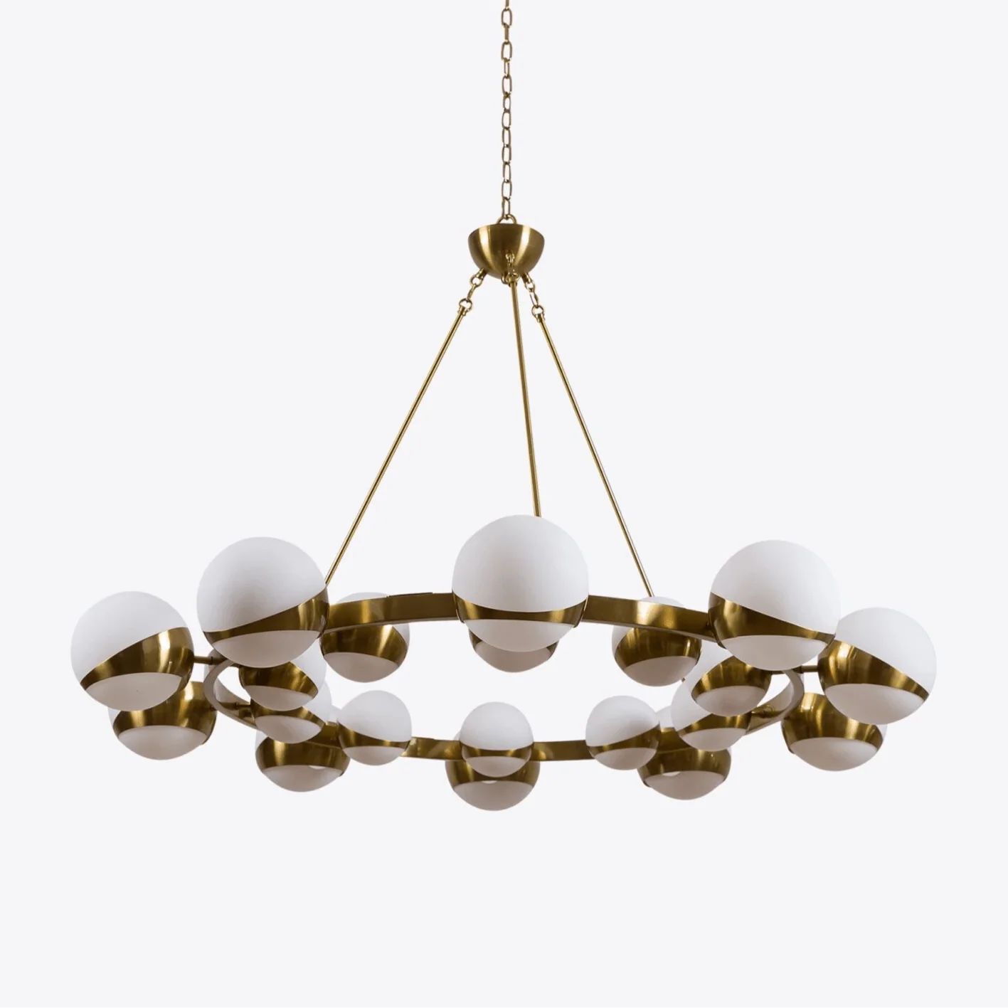 LuminaSphere Modern Brass Chandelier
