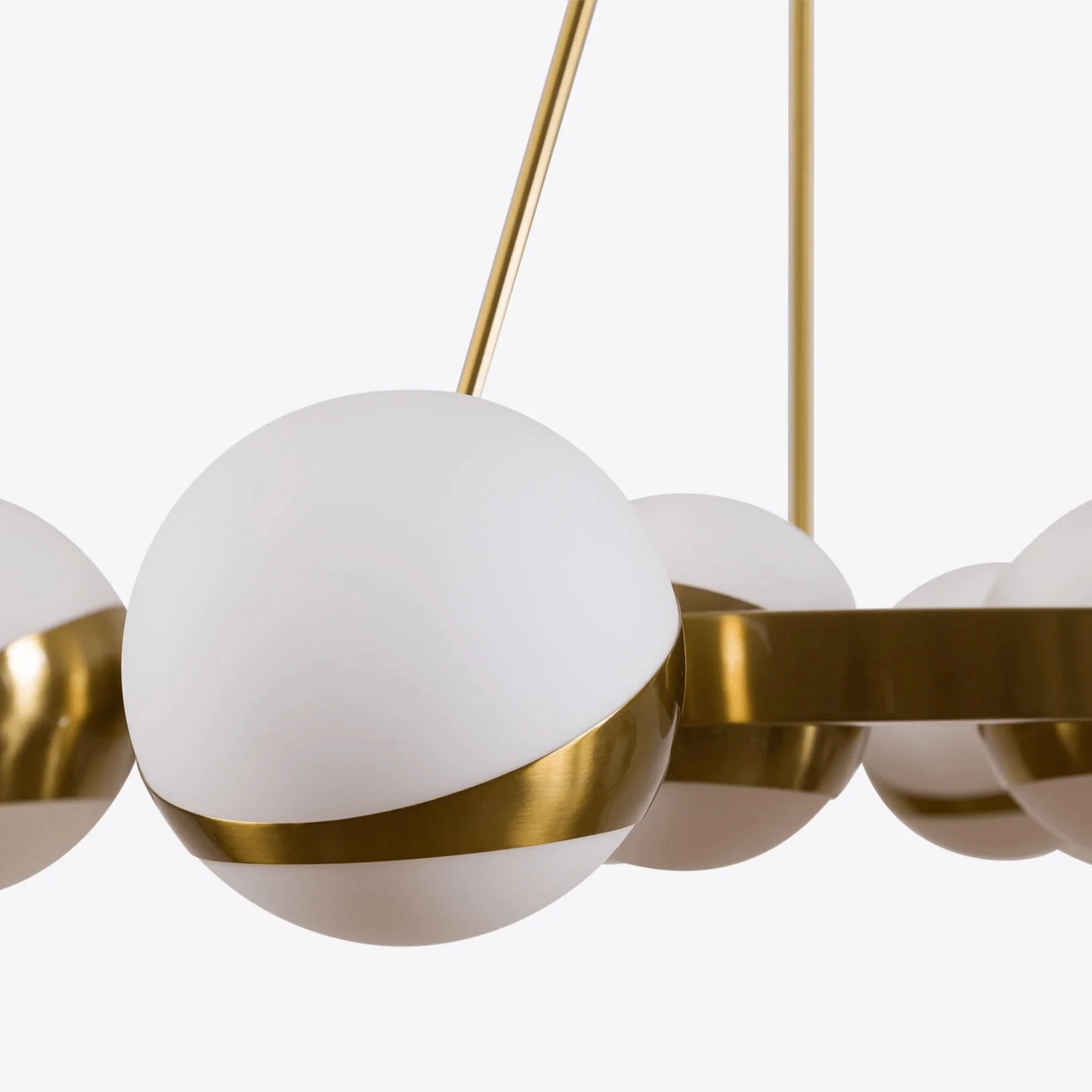 LuminaSphere Modern Brass Chandelier - Image 13