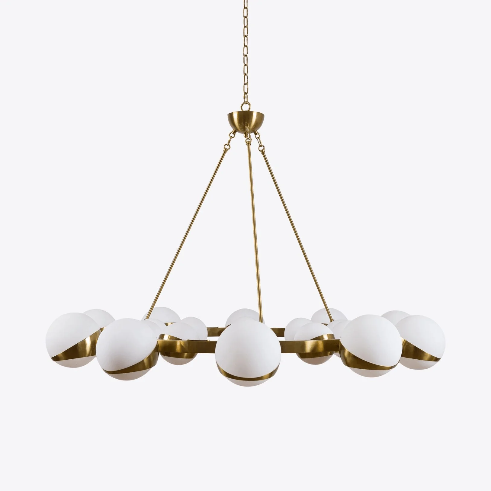LuminaSphere Modern Brass Chandelier - Image 15