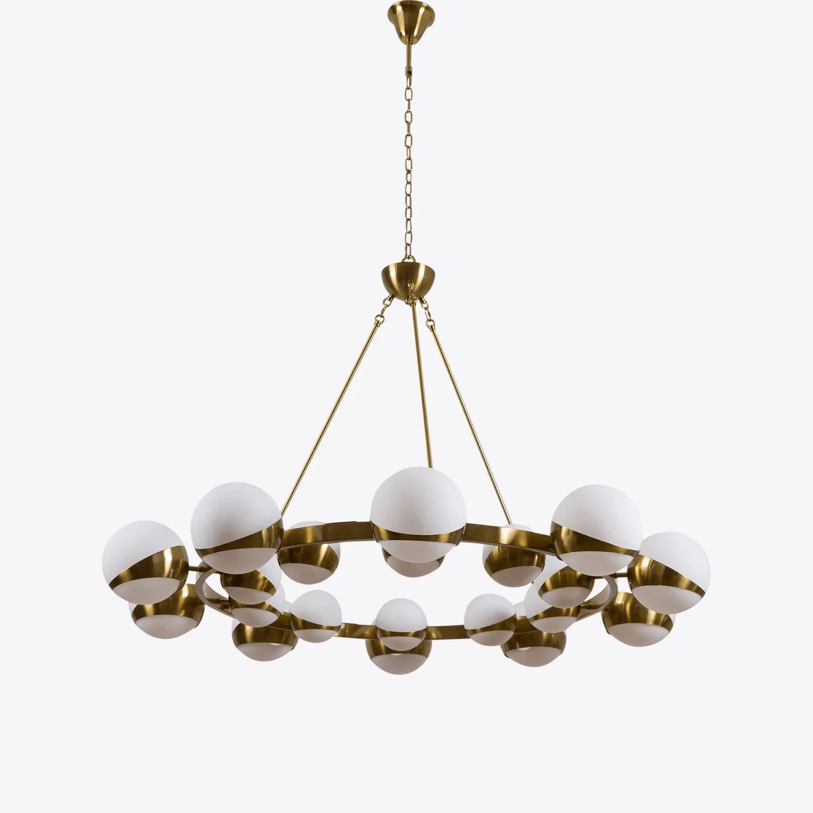 LuminaSphere Modern Brass Chandelier - Image 21
