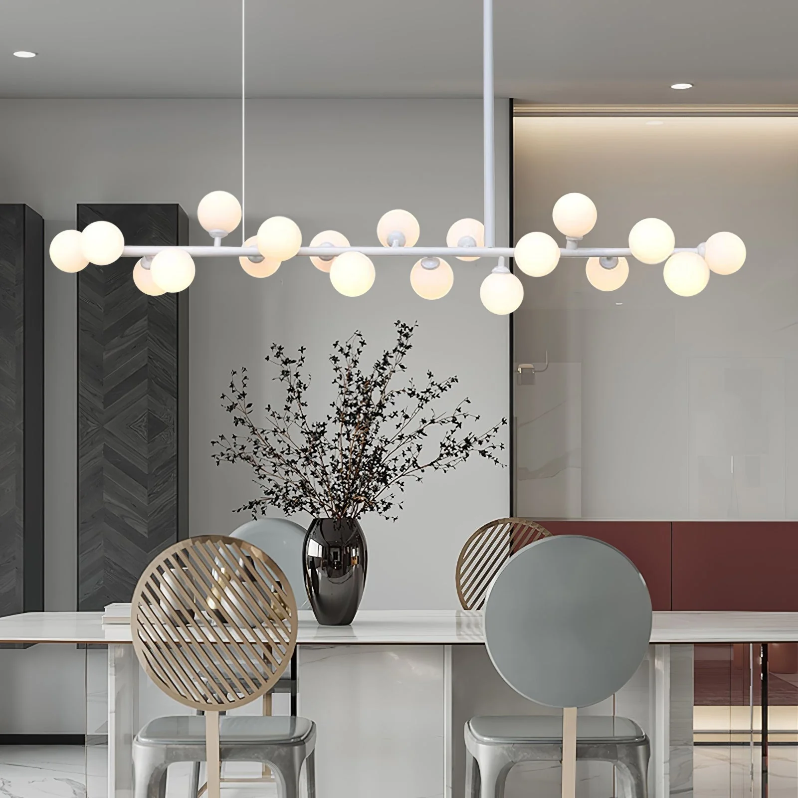 Lumiray Black Linear Globe Pendant Light - Image 10
