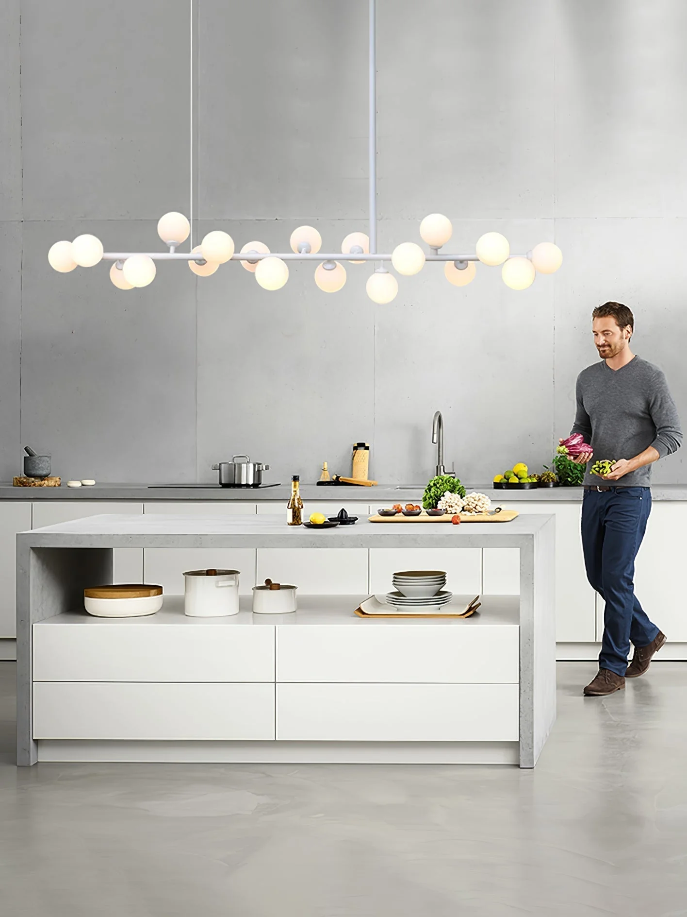 Lumiray Black Linear Globe Pendant Light - Image 13