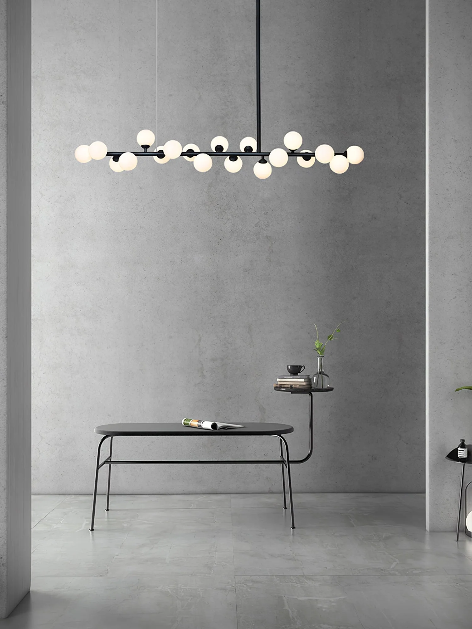 Lumiray Black Linear Globe Pendant Light - Image 15