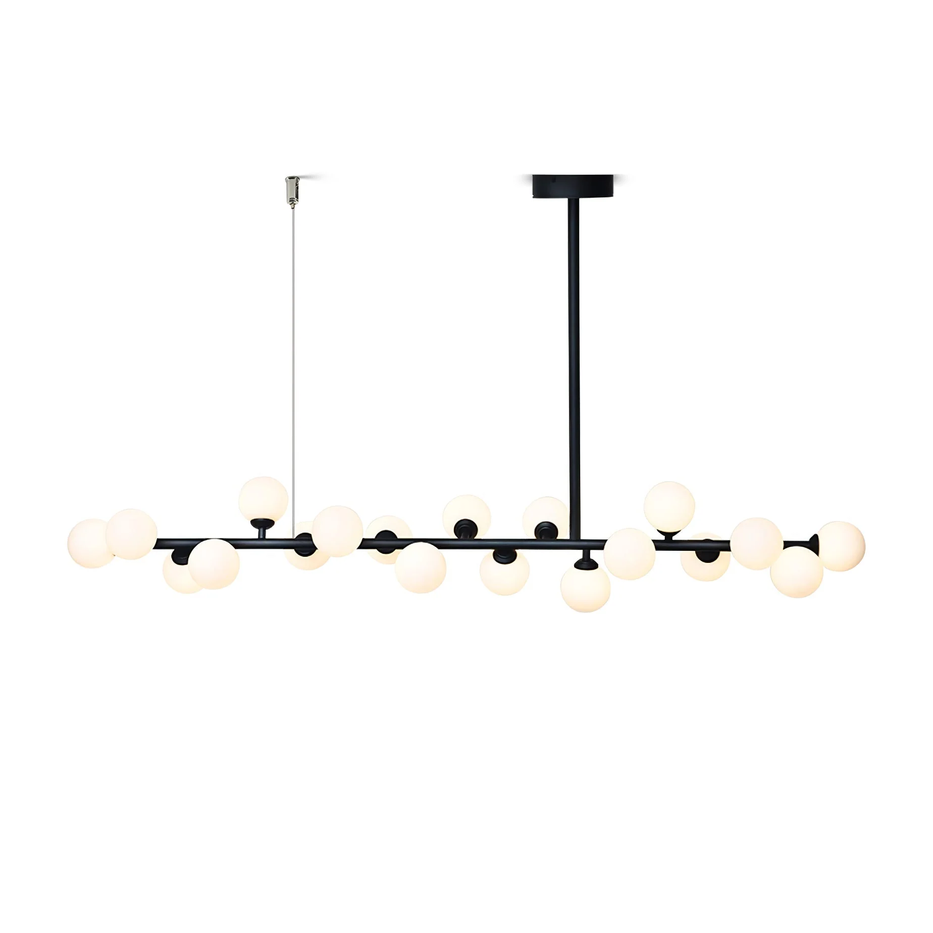 Lumiray Black Linear Globe Pendant Light - Image 18