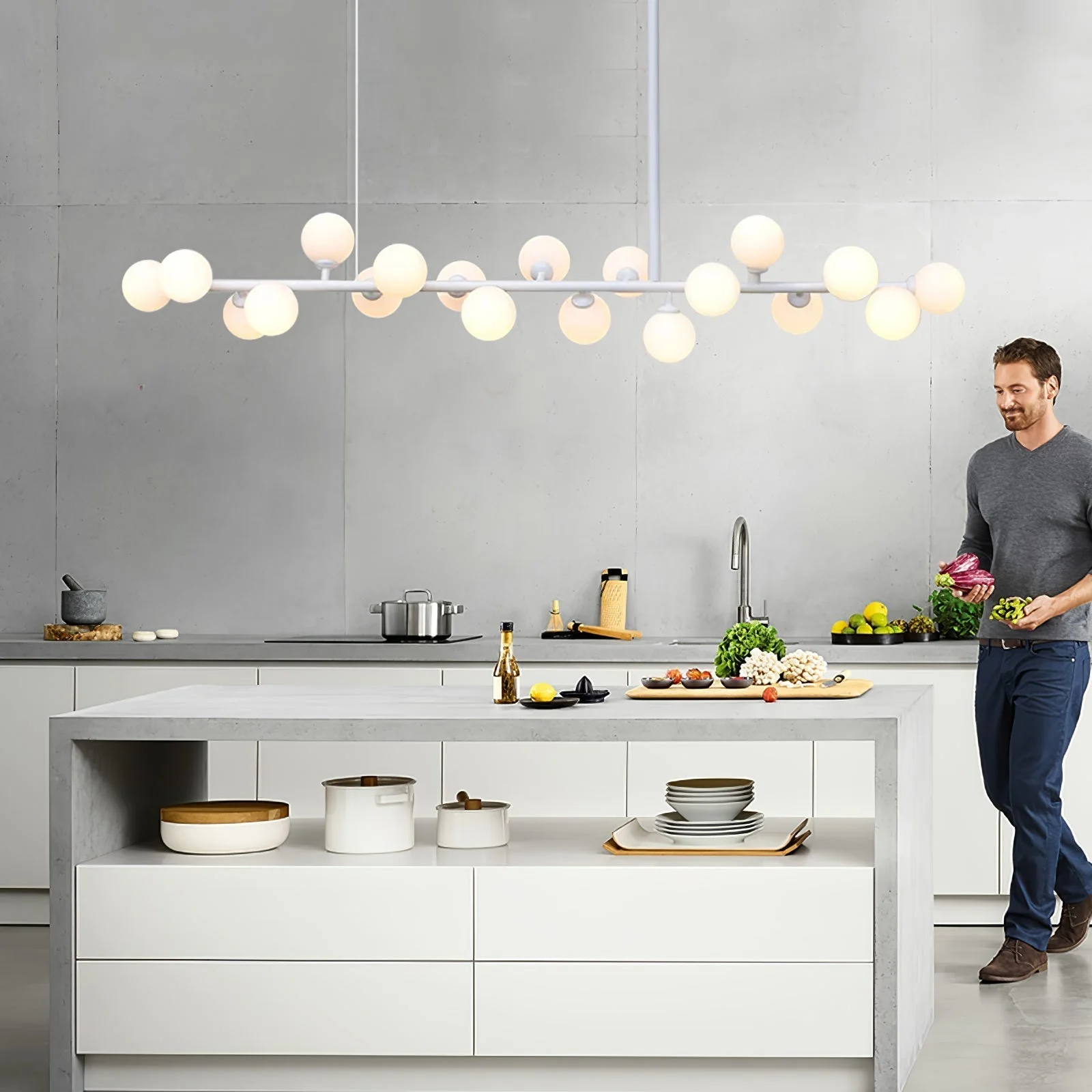 Lumiray Black Linear Globe Pendant Light - Image 20