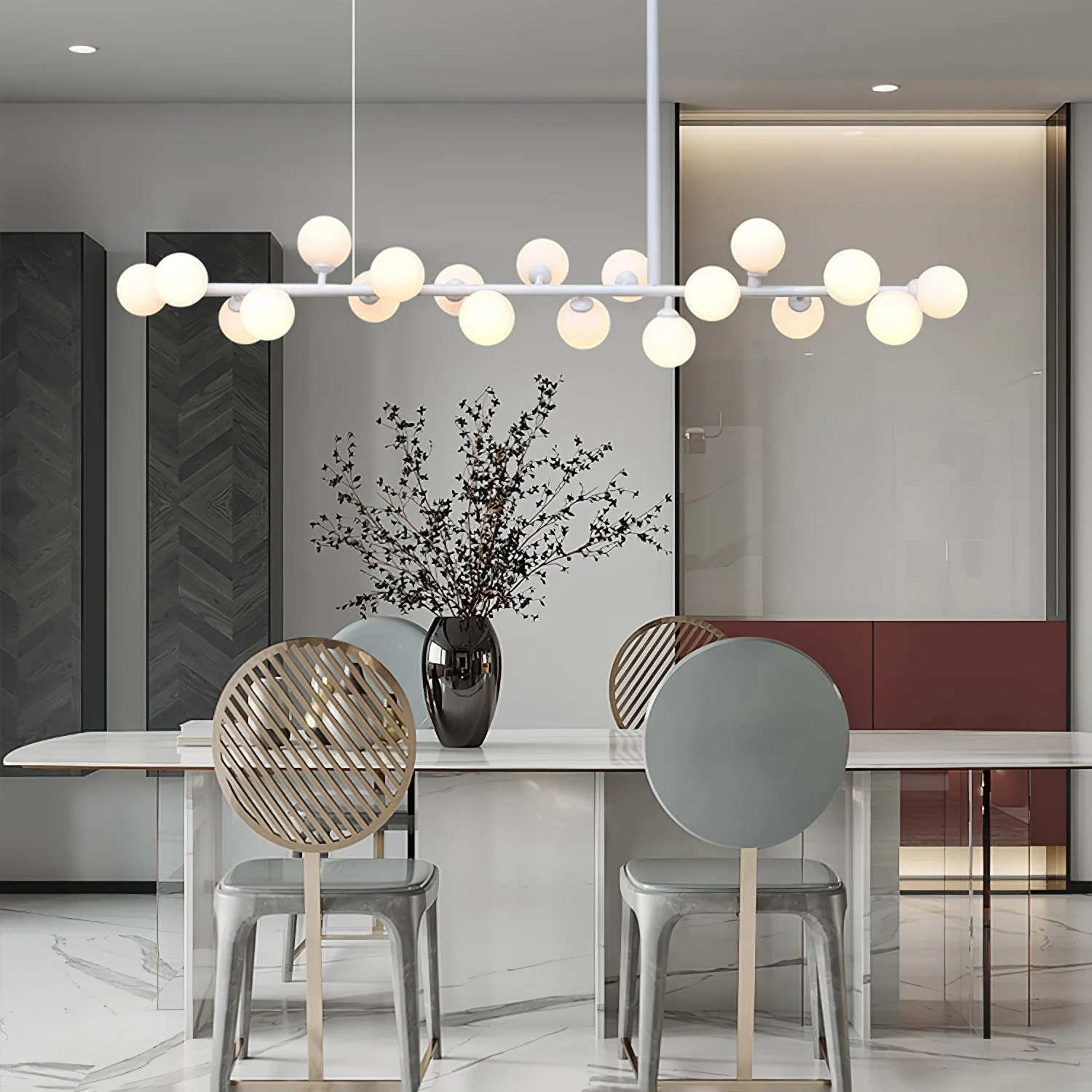 Lumiray Black Linear Globe Pendant Light - Image 7