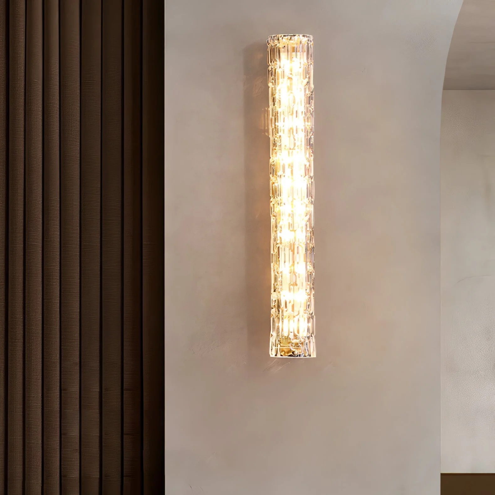 Lumix Brass Glass Glam Wall Lamp - Image 46