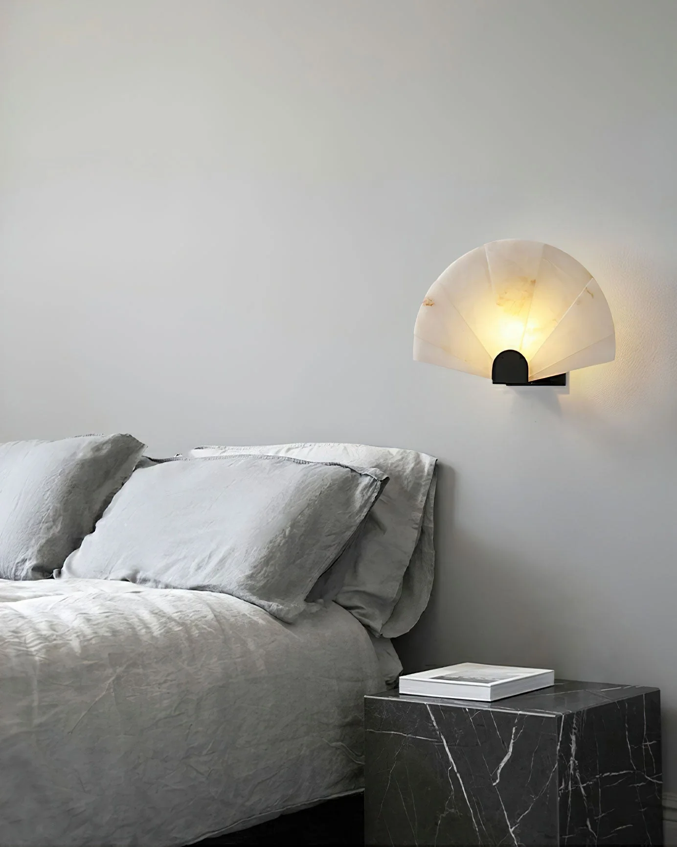 Luna Fan Oriental Alabaster Wall Light - Image 16