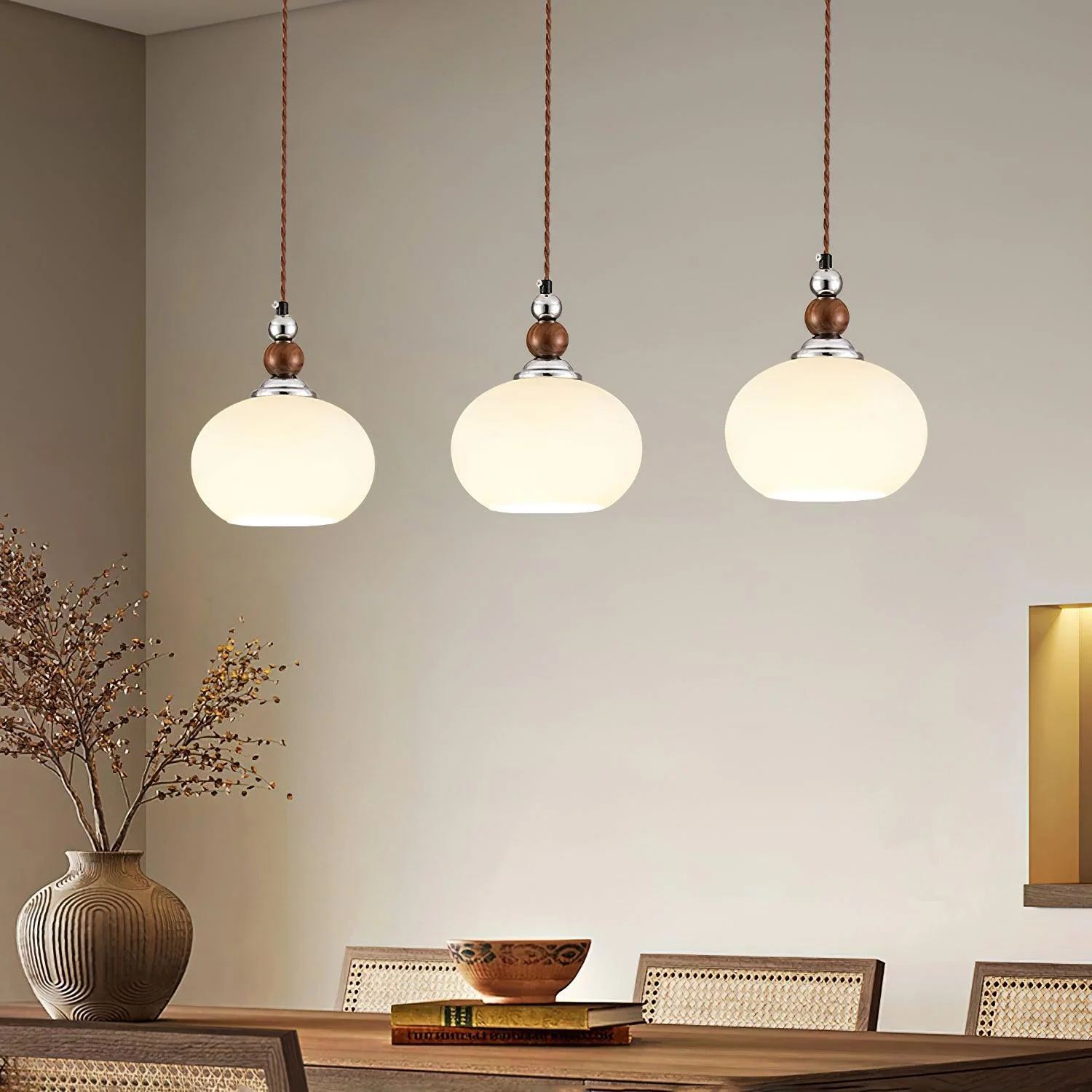 Luna Modern Glass Pendant Lamp - Image 4