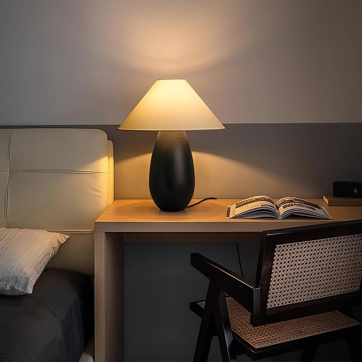Luna Romantic Wood Table Lamp - Image 5