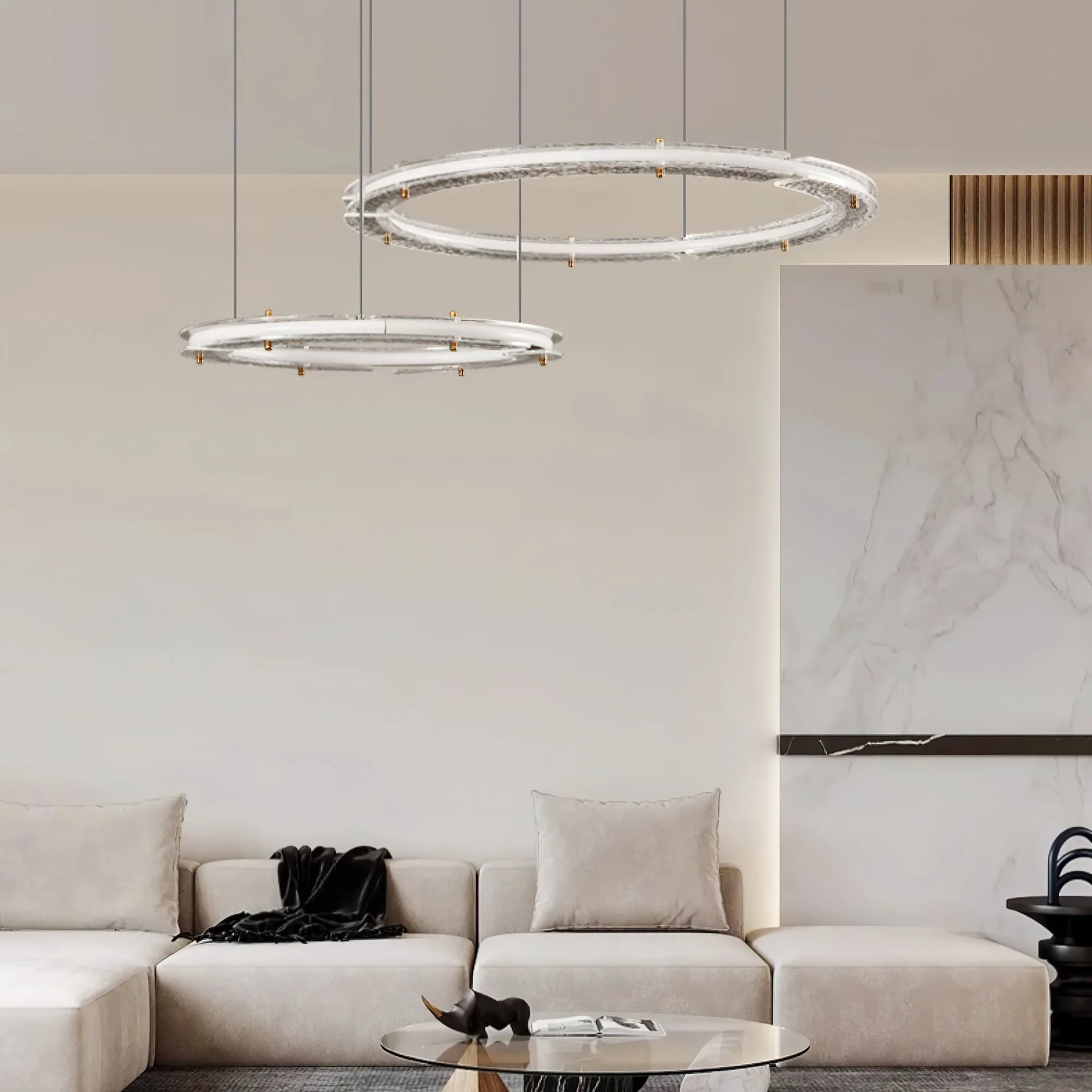 Lunara Dual-Ring Crystal Chandelier - Image 14