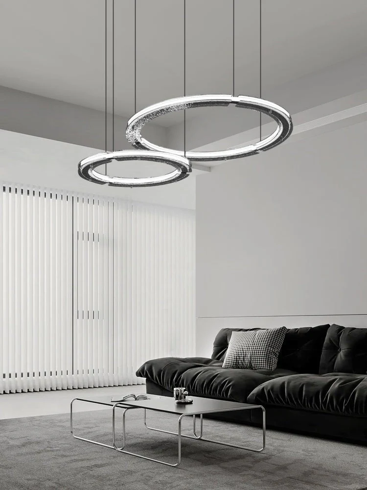 Lunara Dual-Ring Crystal Chandelier - Image 9