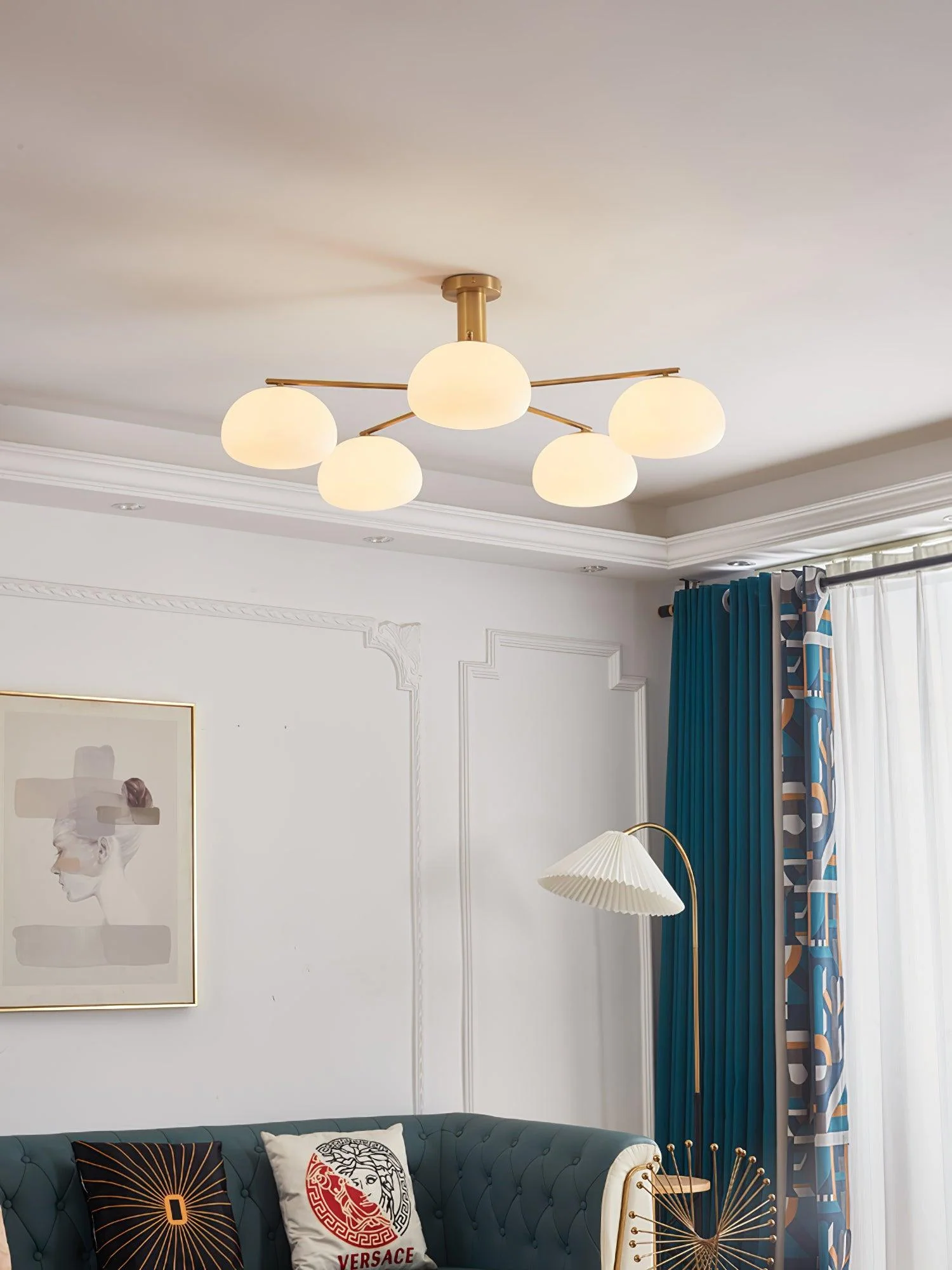 Lunara Luxe Glass Chandelier - Image 14