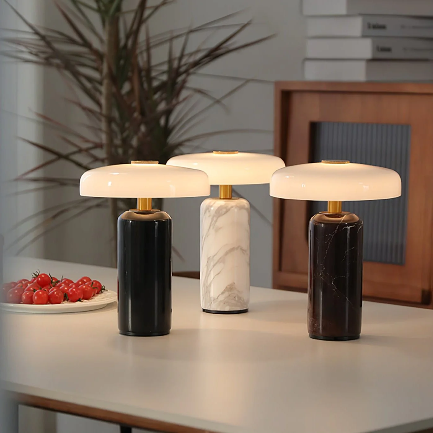 Lunara Modern Marble Table Lamp - Image 2