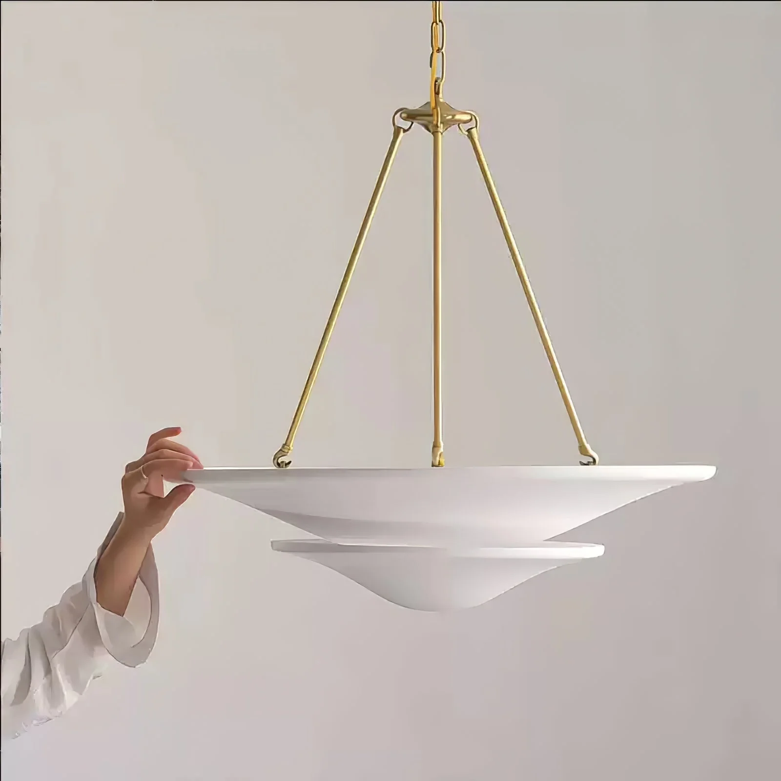 Lunara Modern Plaster Pendant Light - Image 4