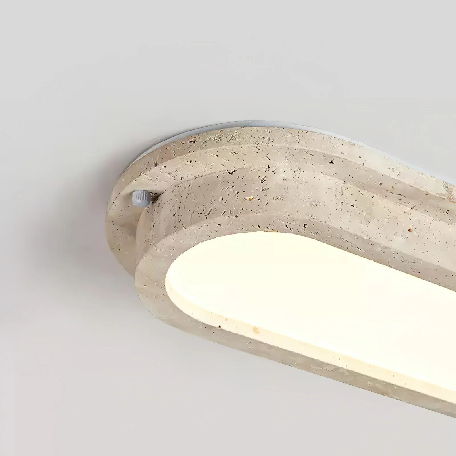 Lunaro Wabi-Sabi Travertine Ceiling Light - Image 10