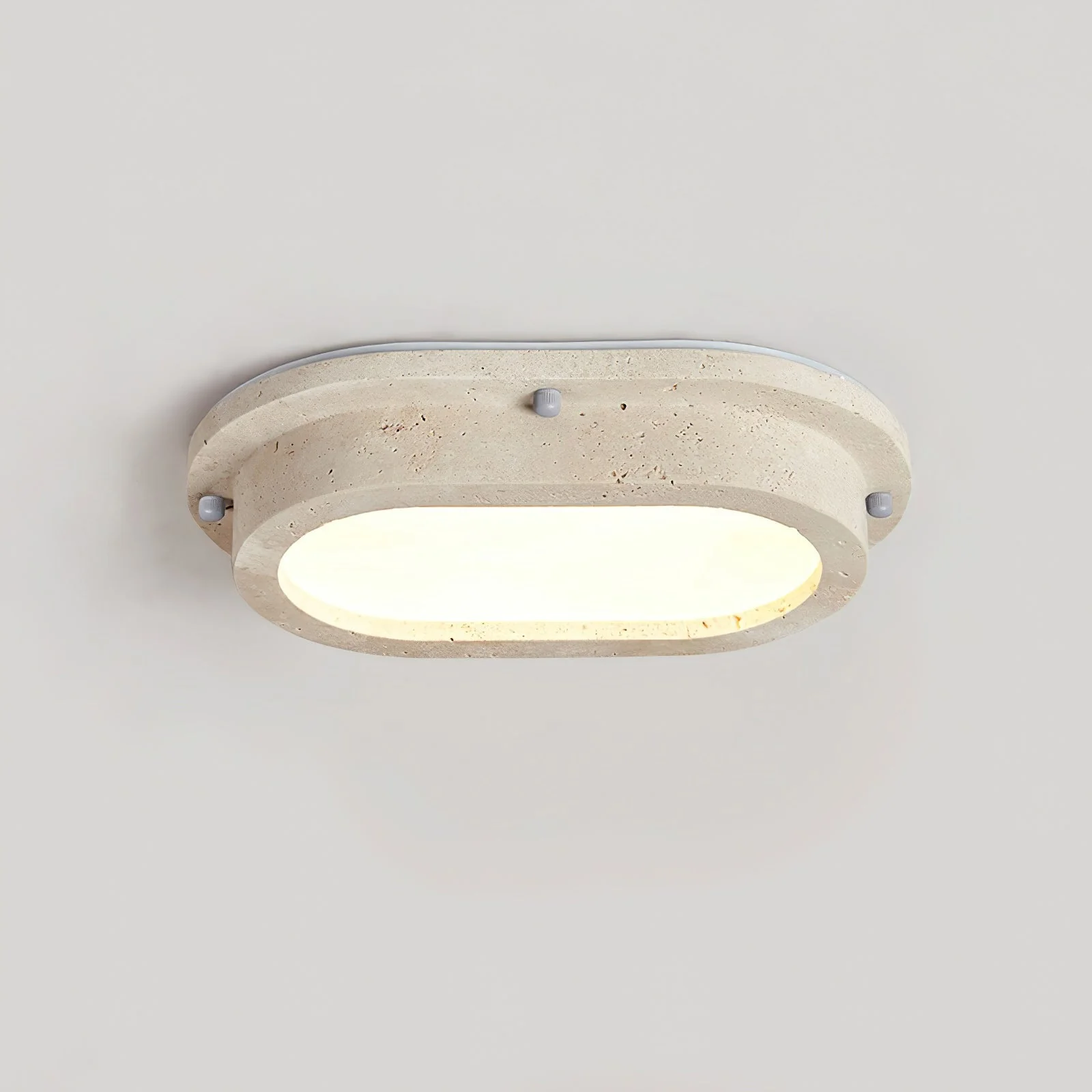 Lunaro Wabi-Sabi Travertine Ceiling Light - Image 7
