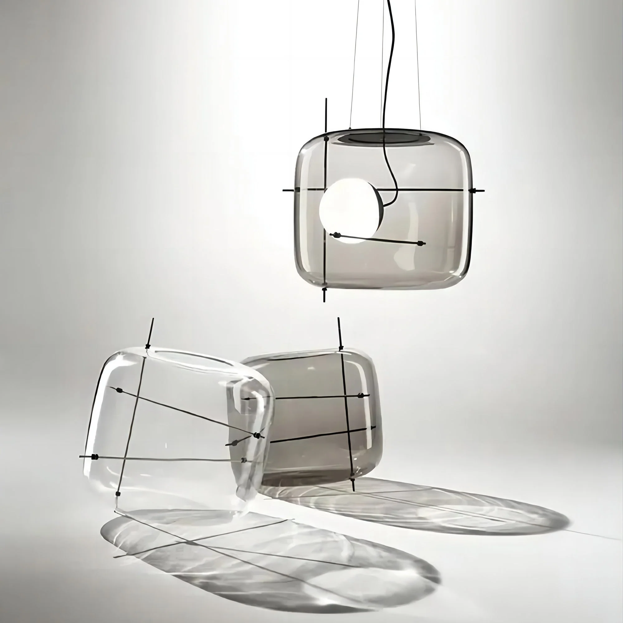 Lune Glass Contemporary Pendant Light - Image 21