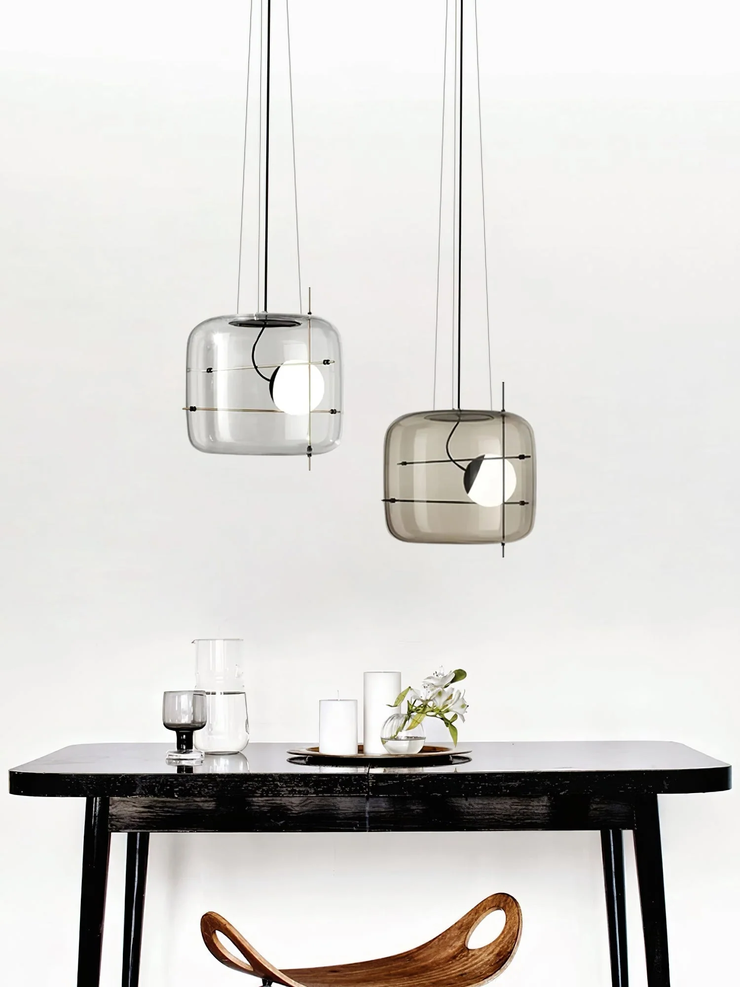 Lune Glass Contemporary Pendant Light - Image 25