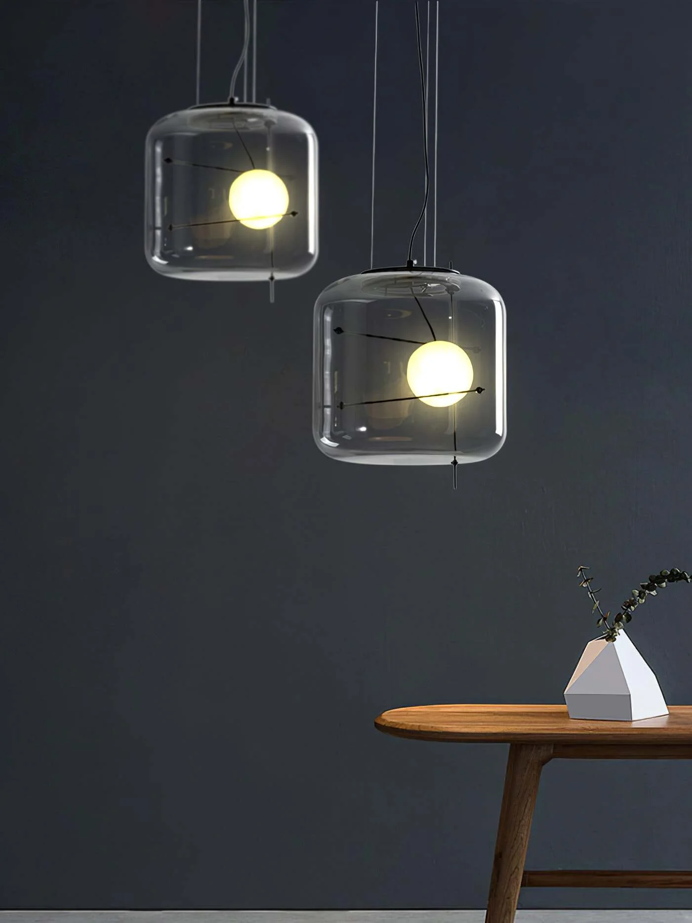 Lune Glass Contemporary Pendant Light - Image 26