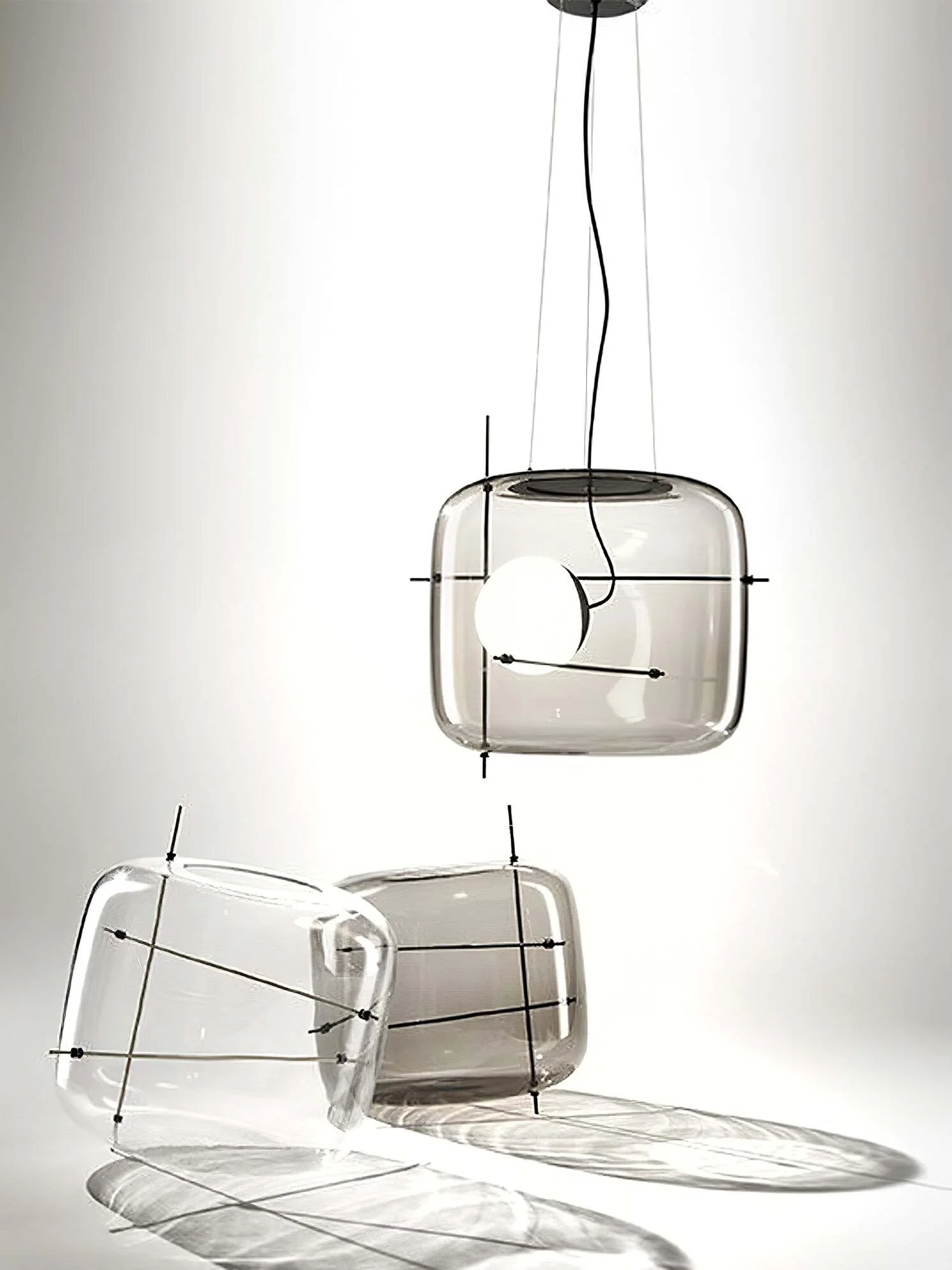 Lune Glass Contemporary Pendant Light - Image 28