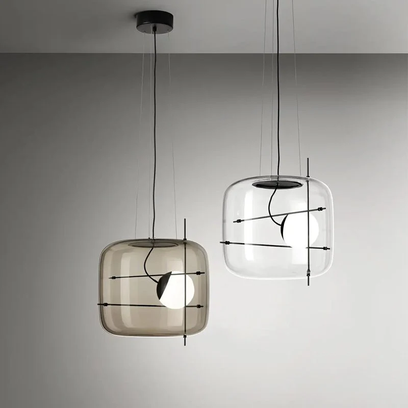 Lune Glass Contemporary Pendant Light - Image 3