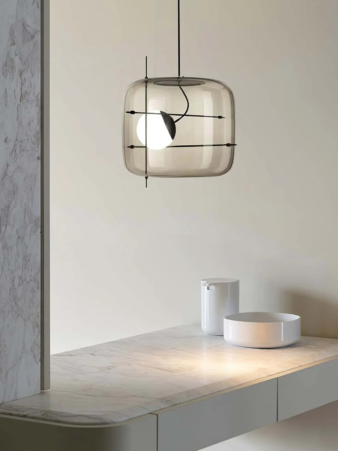 Lune Glass Contemporary Pendant Light - Image 36